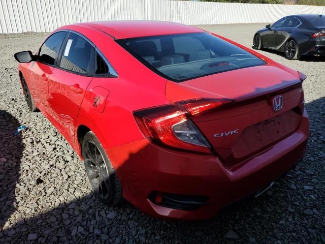 2HGFC2F88LH539378 - 2020 HONDA CIVIC SPOR RED photo 3