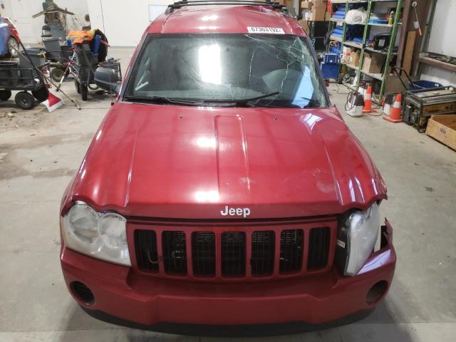 1J4GR48K35C550794 - 2005 JEEP GRAND CHER RED photo 5