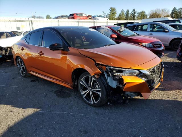 3N1AB8DV2MY250857 - 2021 NISSAN SENTRA SR ORANGE photo 4