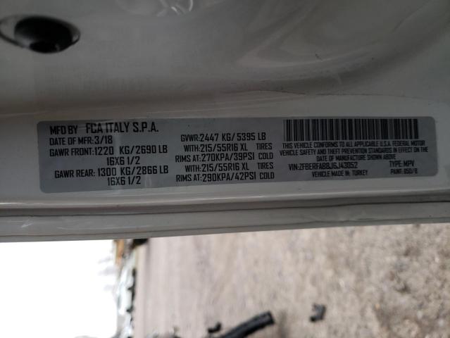 ZFBERFAB8J6J43052 - 2018 RAM PROMASTER WHITE photo 13