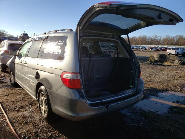 5FNRL38685B****** - 2005 HONDA ODYSSEY GRAY photo 2