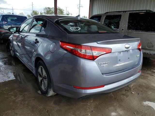 KNAGM4AD7C5027745 - 2012 KIA OPTIMA HYB BLUE photo 3