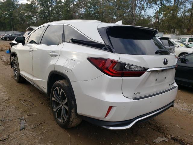 JTJDGKCAXK2007247 - 2019 LEXUS RX 450H L WHITE photo 2