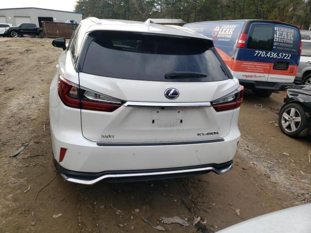 JTJDGKCAXK2007247 - 2019 LEXUS RX 450H L WHITE photo 6