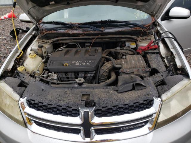 1B3BD1FB8BN592086 - 2011 DODGE AVENGER SILVER photo 7