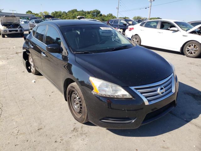 1N4AB7AP2DN903350 - 2013 NISSAN SENTRA S BLACK photo 1