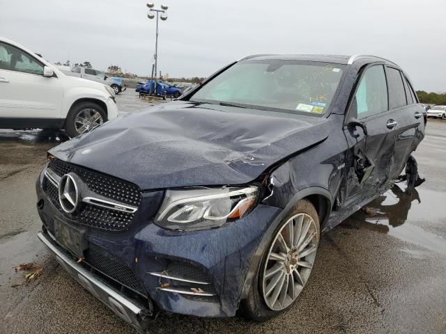 WDC0G6EB1HF175711 - 2017 MERCEDES-BENZ GLC 43 4MA BLUE photo 2