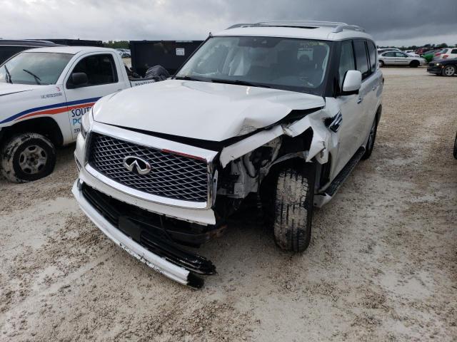 JN8AZ2NEXK9225216 - 2019 INFINITI QX80 LUXE WHITE photo 2