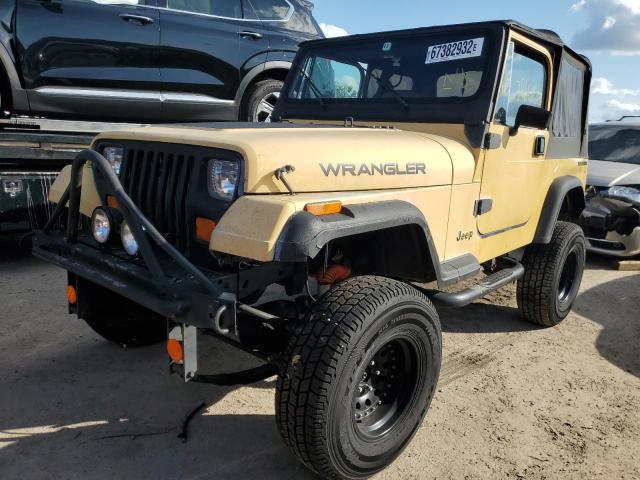 2BCCZ8112HB524626 - 1987 JEEP WRANGLER YELLOW photo 2