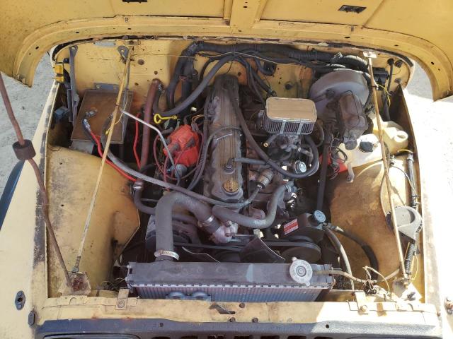 2BCCZ8112HB524626 - 1987 JEEP WRANGLER YELLOW photo 7