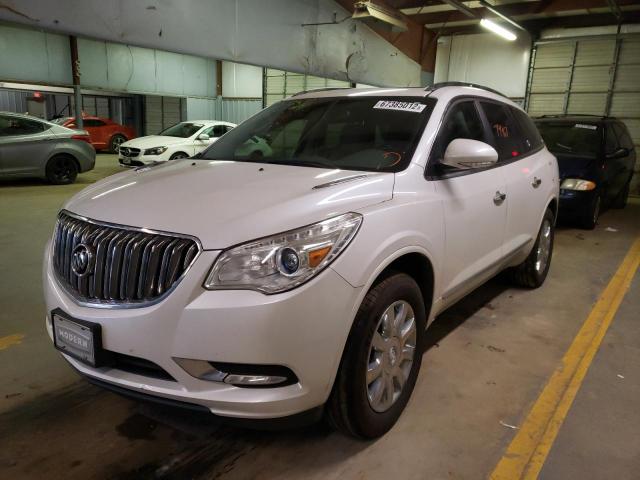 5GAKRBKD8HJ343026 - 2017 BUICK ENCLAVE WHITE photo 2