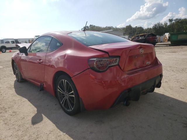 JF1ZNAA13D2700908 - 2013 TOYOTA SCION FR-S RED photo 3