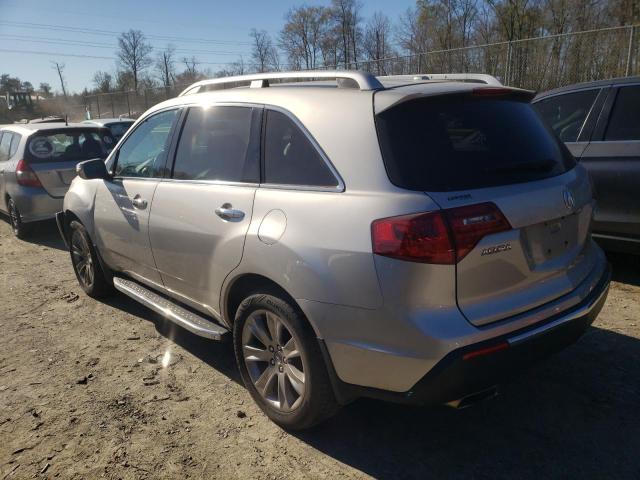 2HNYD2H78BH547367 - 2011 ACURA MDX ADVANC SILVER photo 2