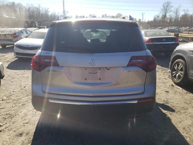 2HNYD2H78BH547367 - 2011 ACURA MDX ADVANC SILVER photo 6