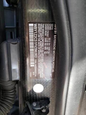 WBY1Z2C51FV286383 - 2015 BMW I3 BEV CHARCOAL photo 10