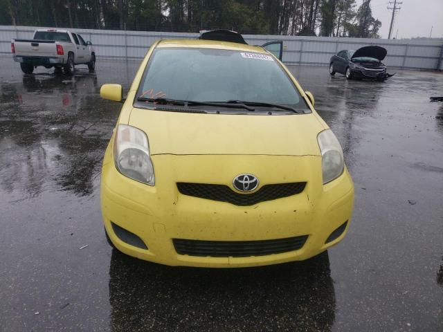 JTDJT903X95226394 - 2009 TOYOTA YARIS YELLOW photo 5