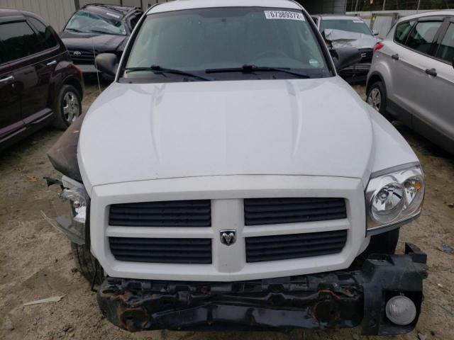 1D7HW48N26S654140 - 2006 DODGE DAKOTA QUA WHITE photo 5