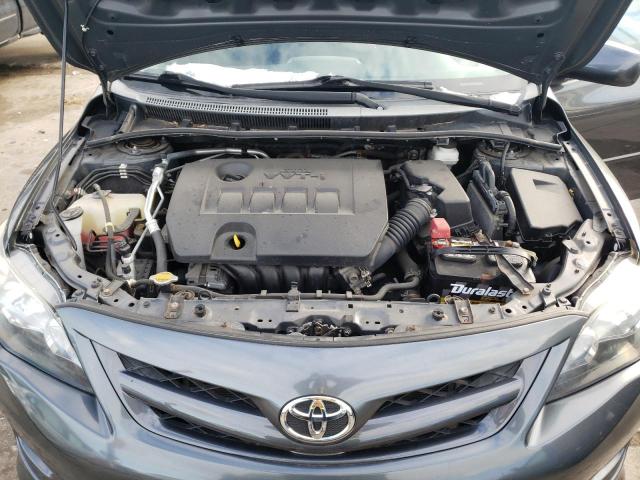 2T1BU4EE4BC696055 - 2011 TOYOTA COROALLA GRAY photo 11