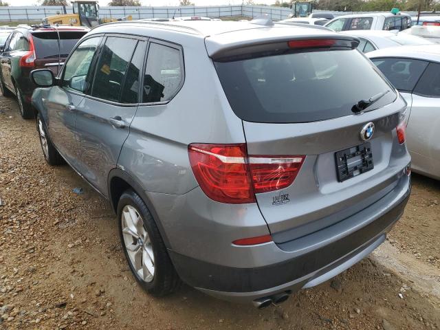 5UXWX7C55DL977644 - 2013 BMW X3 XDRIVE3 GRAY photo 2