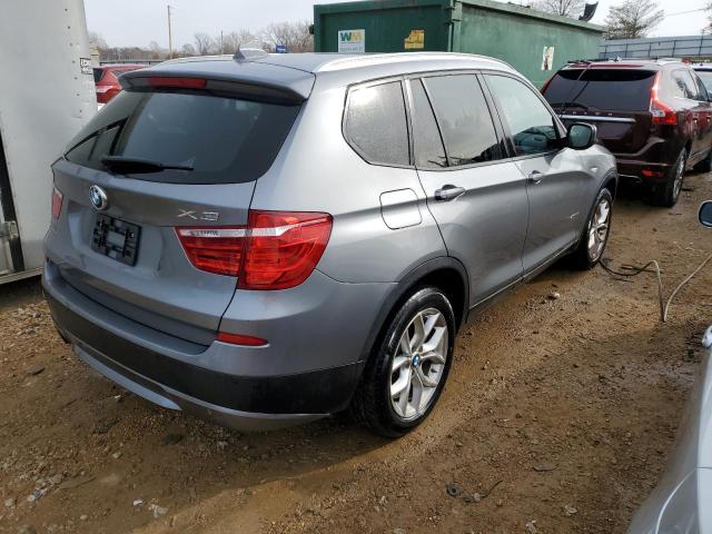 5UXWX7C55DL977644 - 2013 BMW X3 XDRIVE3 GRAY photo 3