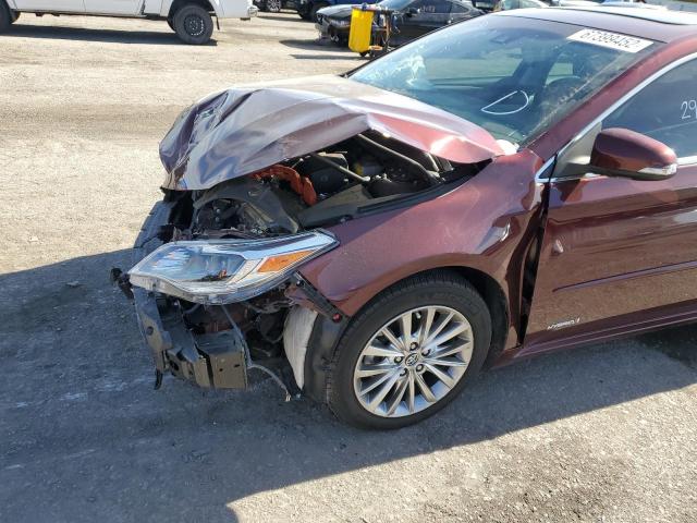 4T1BD1EB2GU048949 - 2016 TOYOTA AVALON HYB MAROON photo 9