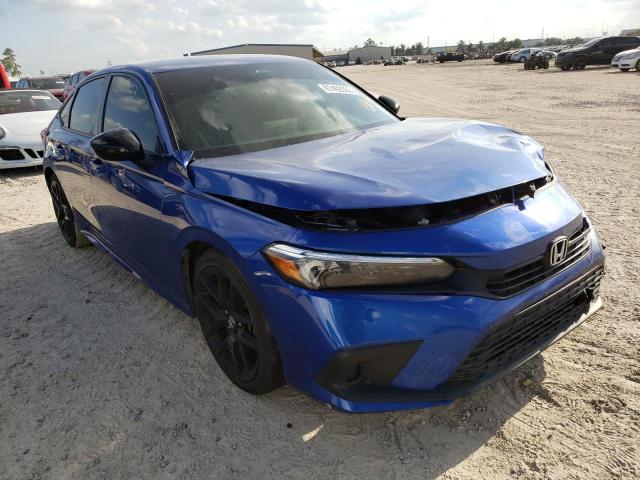 2HGFE2F52NH516407 - 2022 HONDA CIVIC SPOR BLUE photo 1