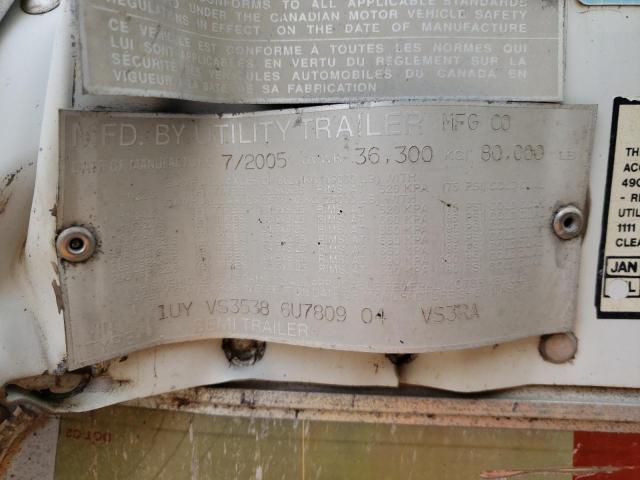 1UYVS35386U780904 - 2006 UTILITY TRAILER WHITE photo 10