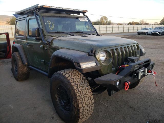 1C4GJXAN8MW722897 - 2021 JEEP WRANGLER S GREEN photo 1