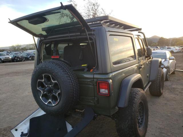 1C4GJXAN8MW722897 - 2021 JEEP WRANGLER S GREEN photo 4