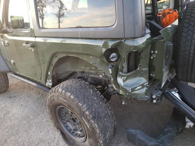 1C4GJXAN8MW722897 - 2021 JEEP WRANGLER S GREEN photo 9