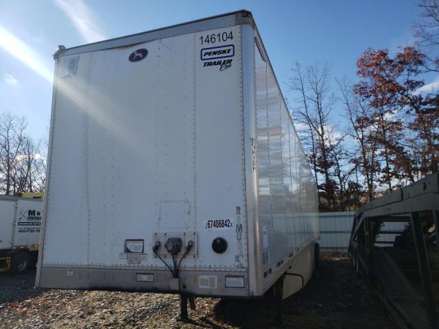 1GRAP0623HT614887 - 2017 GREAT DANE TRAILER DRY 53FT WHITE photo 2