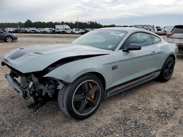 1FA6P8R03M5550802 - 2021 FORD MUSTANG MA GRAY photo 1