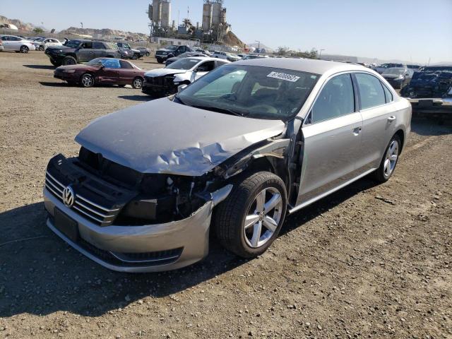 1VWBP7A31CC104664 - 2012 VOLKSWAGEN PASSAT SE SILVER photo 1