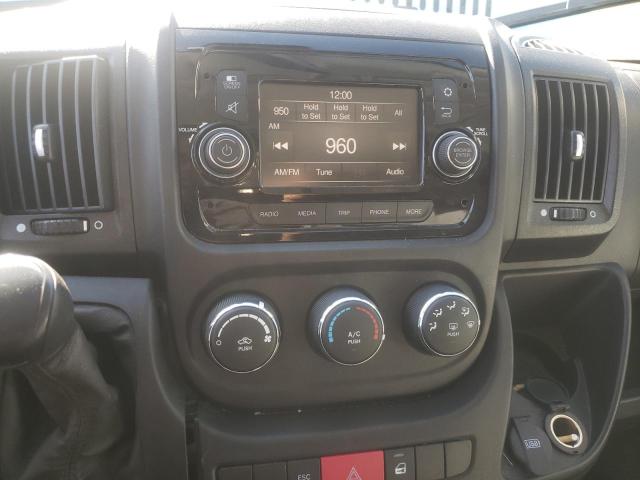 3C6LRVBG6ME567294 - 2021 RAM PROMASTER WHITE photo 9