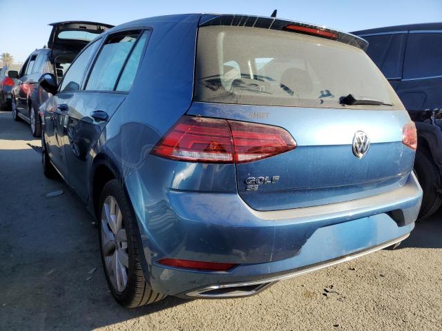 3VWG57AU8KM027194 - 2019 VOLKSWAGEN GOLF S BLUE photo 2