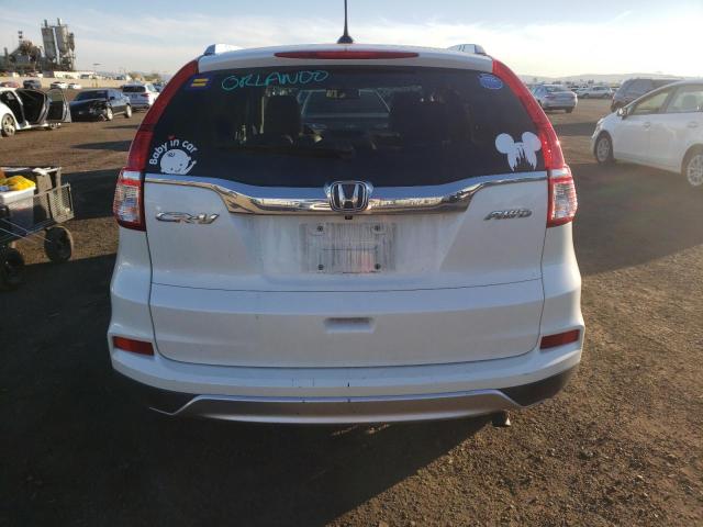 5J6RM4H71FL022840 - 2015 HONDA CR-V EXL WHITE photo 6