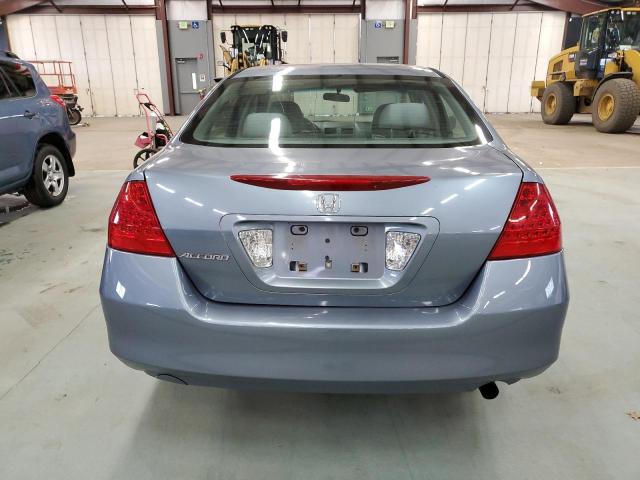 1HGCM56397A200106 - 2007 HONDA ACCORD SE BLUE photo 6