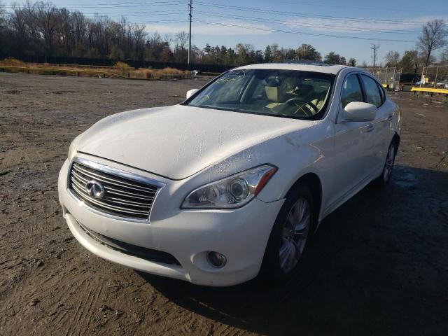 JN1BY1AR2BM372586 - 2011 INFINITI M37 X WHITE photo 2