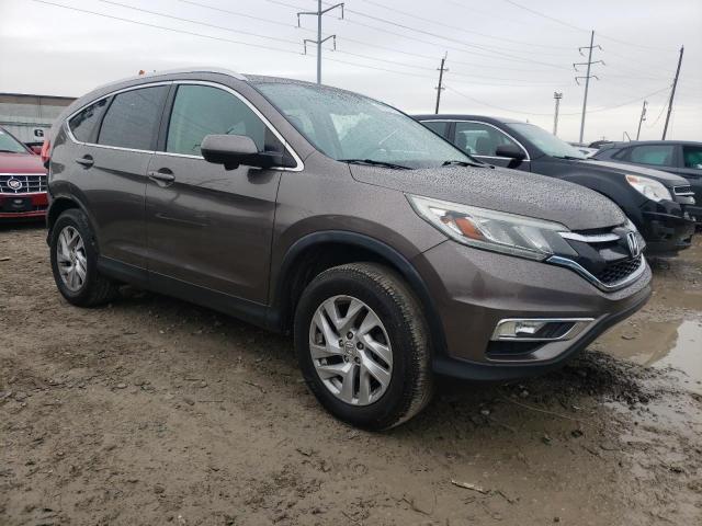 2HKRM4H75FH601338 - 2015 HONDA CR-V EXL BROWN photo 4