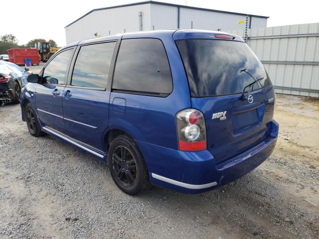 JM3LW28A040514318 - 2004 MAZDA MPV WAGON BLUE photo 3