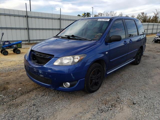 JM3LW28A040514318 - 2004 MAZDA MPV WAGON BLUE photo 9