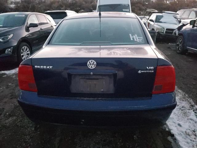 WVWEH63B41E003289 - 2001 VOLKSWAGEN PASSAT GLX BLUE photo 6