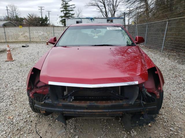 1G6DS5ED8B0108845 - 2011 CADILLAC CTS PREMIU RED photo 5