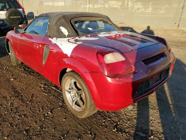 JTDFR320320041823 - 2002 TOYOTA MR2 SPYDER RED photo 3