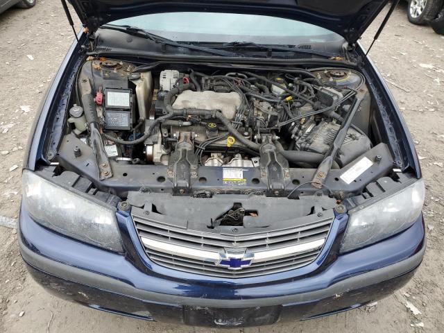 2G1WF55E029201988 - 2002 CHEVROLET IMPALA BLUE photo 11