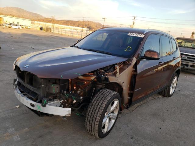5UXWZ7C33H0V90879 - 2017 BMW X3 SDRIVE2 BROWN photo 2
