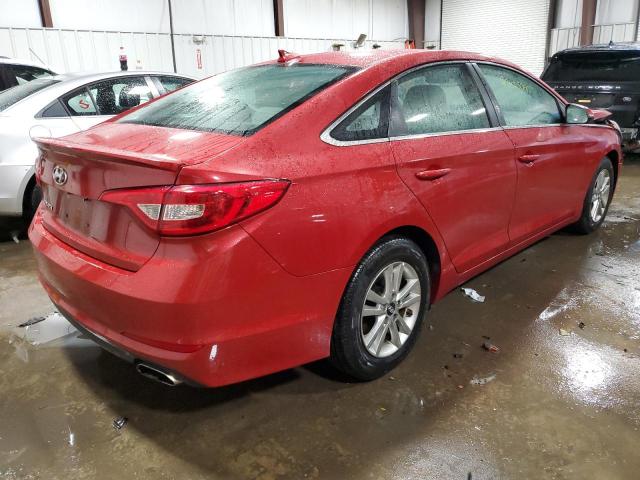 5NPE24AF6HH587376 - 2017 HYUNDAI SONATA SE RED photo 4