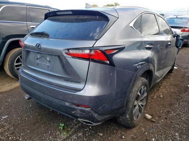 JTJBARBZ3G2065068 - 2016 LEXUS NX 200T BA GRAY photo 4