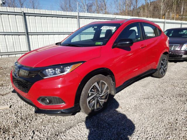 3CZRU6H1XKG725772 - 2019 HONDA HR-V SPORT RED photo 1