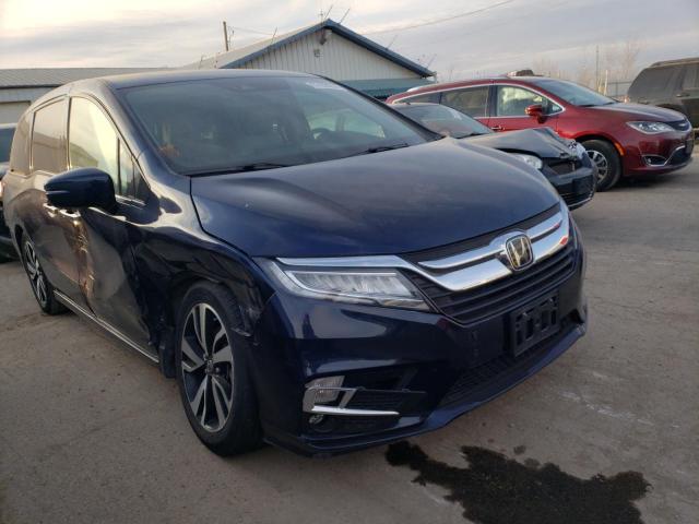 5FNRL6H91JB101930 - 2018 HONDA ODYSSEY EL BLUE photo 4